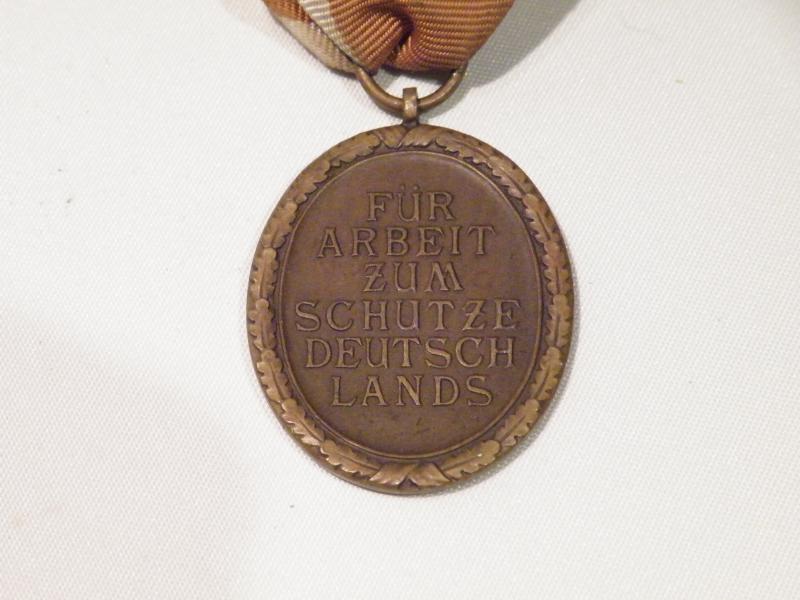 WW2 Era West Wall Medal,