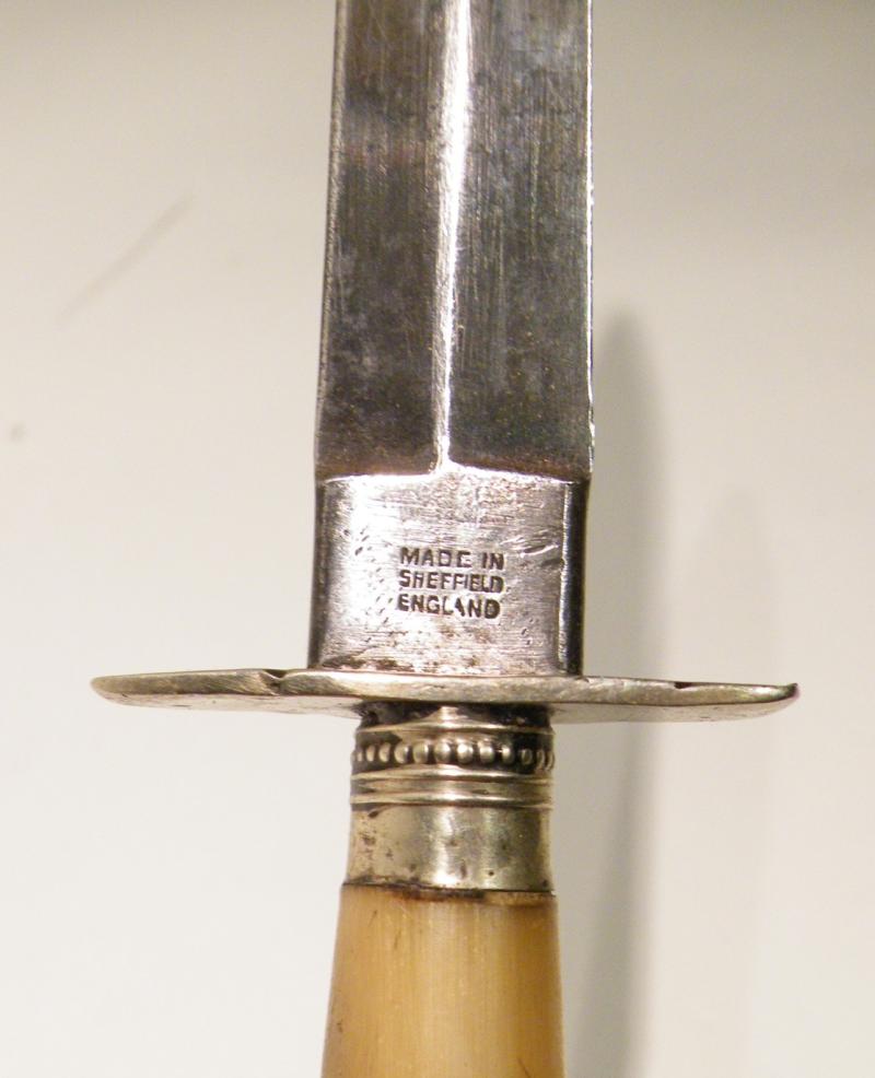 Victorian English Dagger by Rogers Sheffield.
