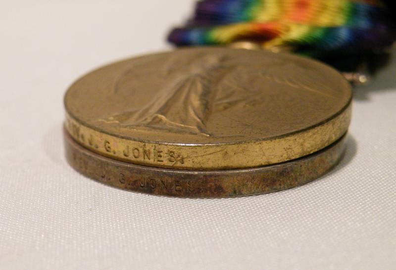 WW1 Medal Pair to Reverand Jones Army Chaplain. MID