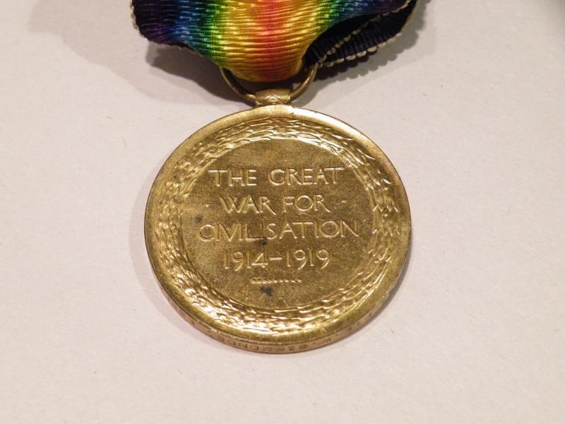 WW1 Victory Medal Simmonds Essex Reg - Killed Gallipoli.