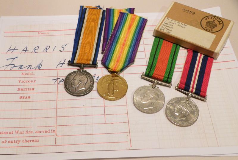 WW1 & WW2 Family Medals to Harris London Irish & RAF.