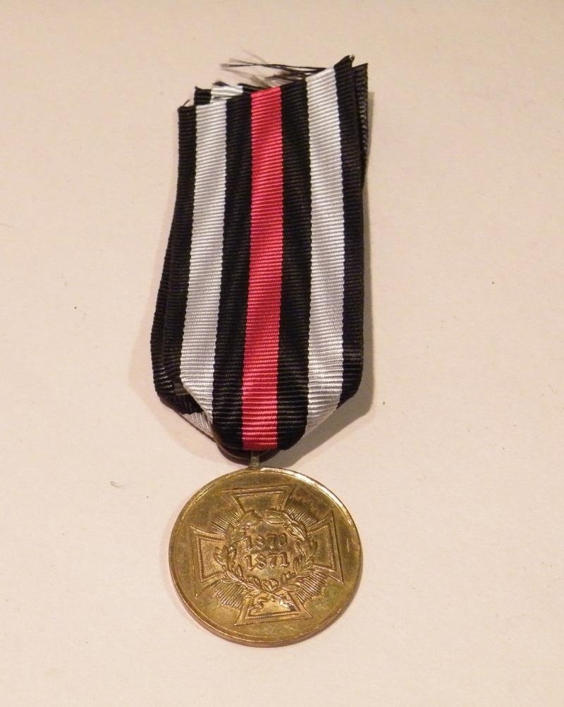 1870/71 German Franco Prussian War Medal (Combatants)