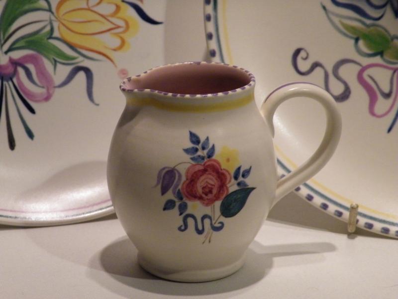 Three Pieces of Vintage Poole Hand Painted Pottery