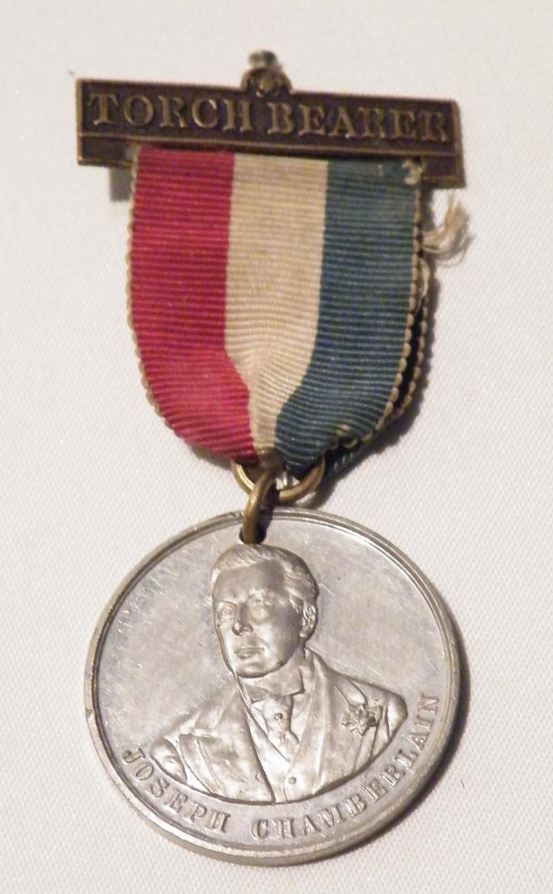 1906 Dated Joseph Chamberlain M.P. Statesman Birmingham Medal