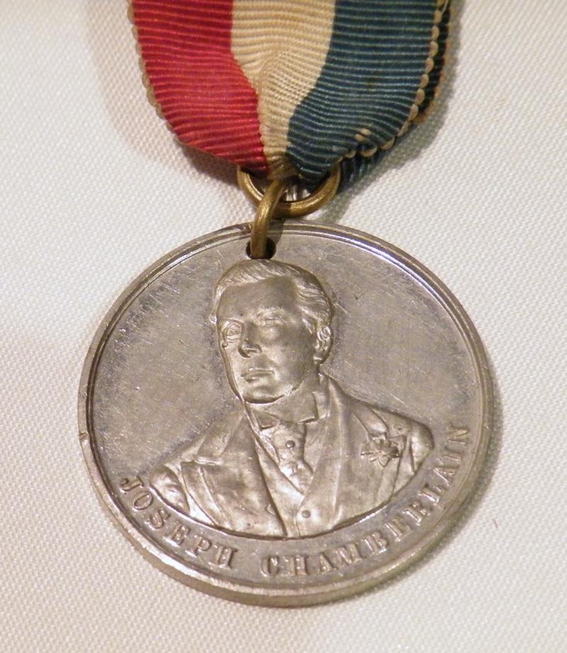 1906 Dated Joseph Chamberlain M.P. Statesman Birmingham Medal