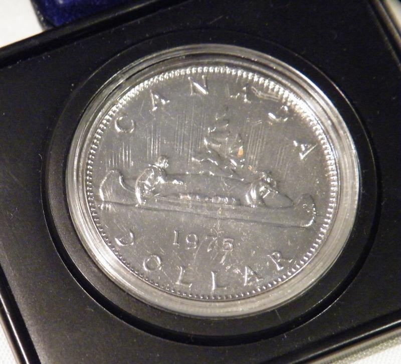 Boxed 1975 Canadian Dollar Coin
