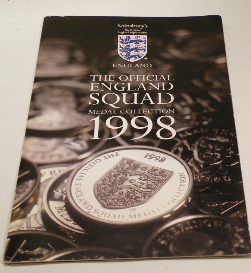 1998 Official England Squad Medal Collection – Complete