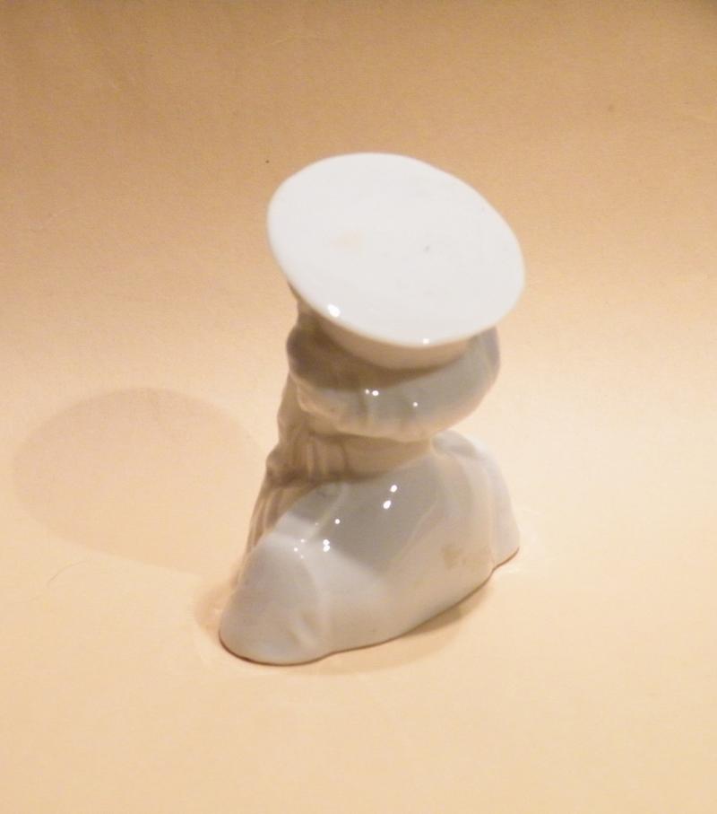 Antique Glazed White Porcelain Bust of William Booth Salvation Army