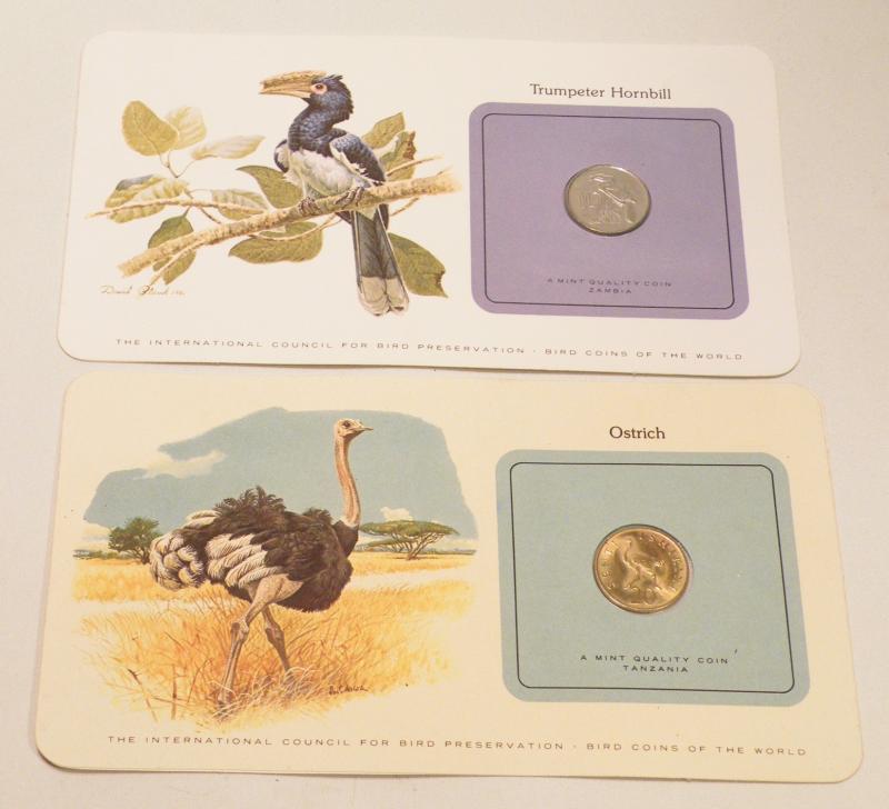 4x Bird Preservation Presentation Coins.