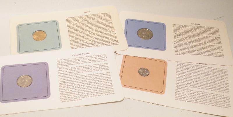 4x Bird Preservation Presentation Coins.