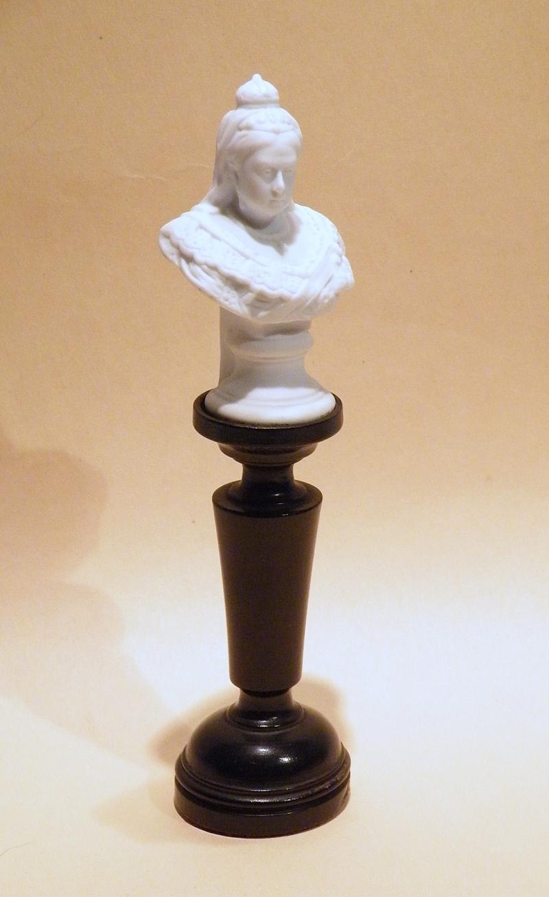 Antique Parian Bust of Queen Victoria Dated 1897