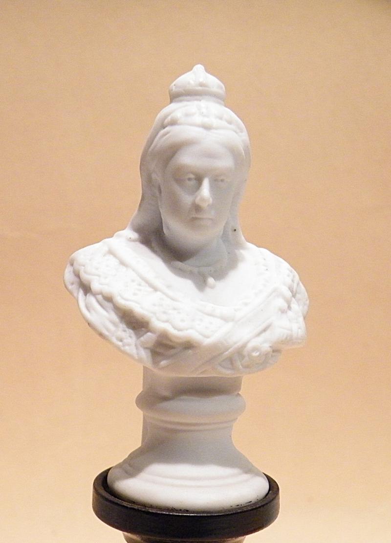 Antique Parian Bust of Queen Victoria Dated 1897