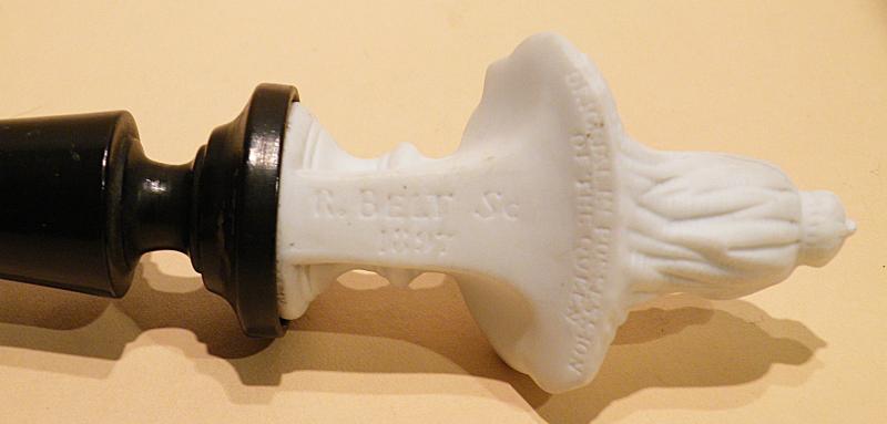 Antique Parian Bust of Queen Victoria Dated 1897