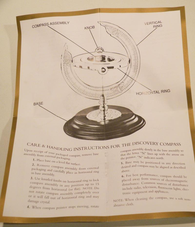 Vintage Franklin Mint – The Discovery Compass