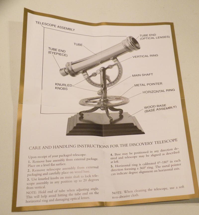Vintage Franklin Mint – The Discovery Telescope