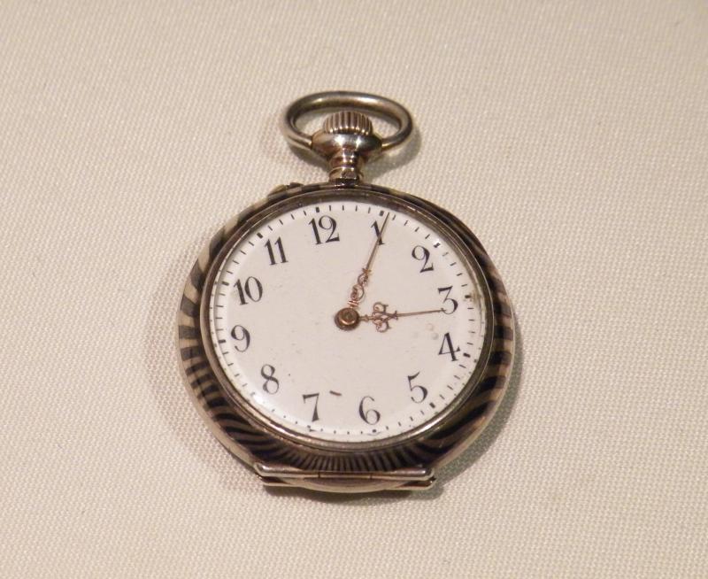 Antique Niello silver Fob Watch.