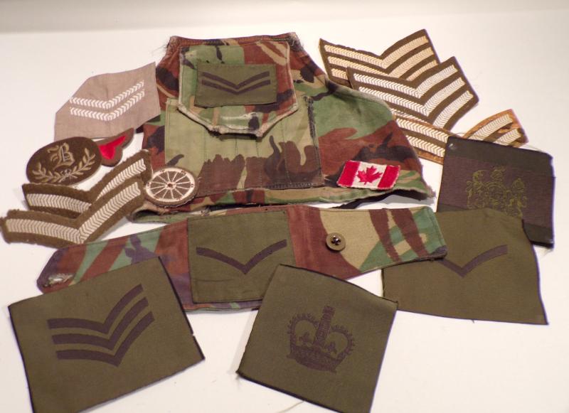 Military Brassard and Other Cloth Insignia.