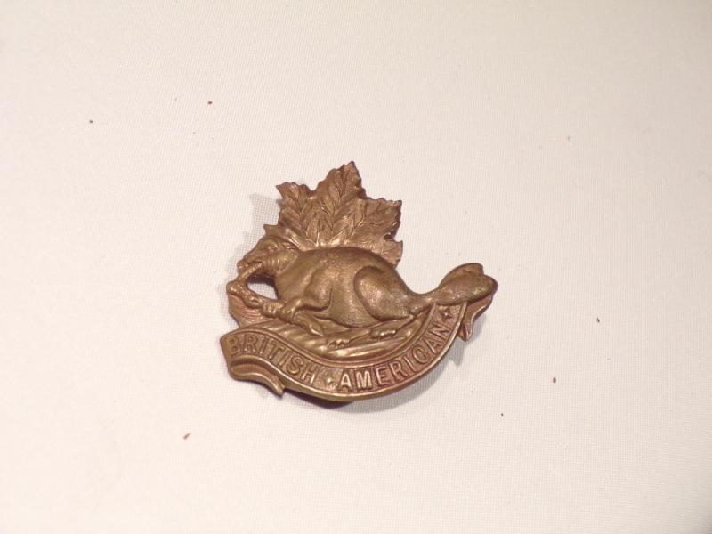 Kings Colonials British American Squadron Cap Badge.