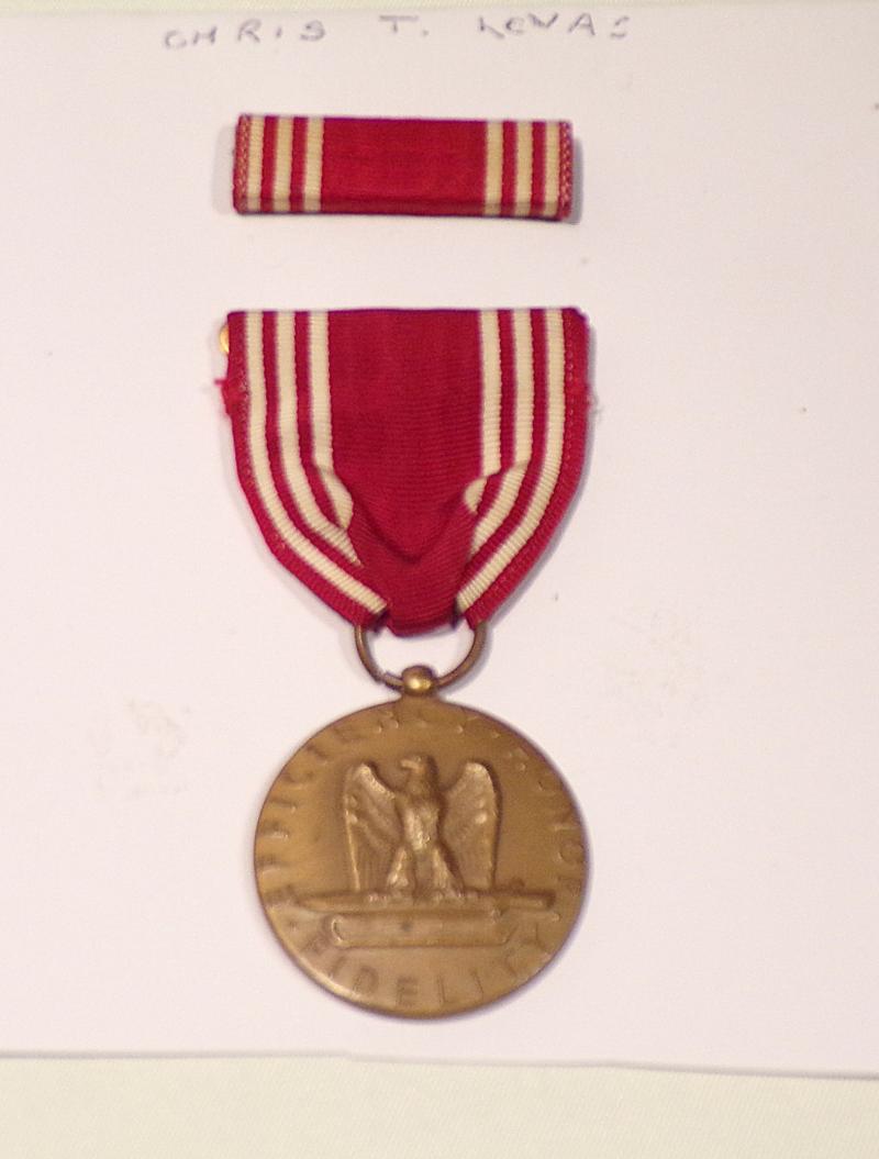 US Army Good Conduct Medal – Named.