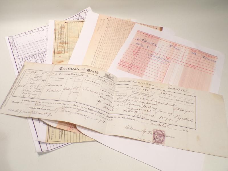 WW1 Medal pair to Garlick Royal Fusiliers.