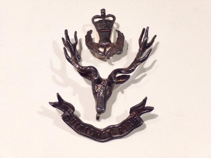 Queen’s Own Highlanders Officers Bonnet Badge.