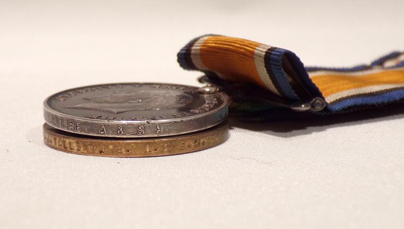 WW1 Medal Pair to Tallintire Argyle / Seaforth Highlanders MM Winner