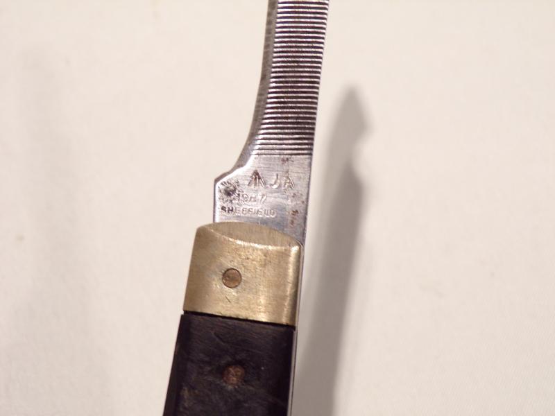 Unusual Military Folding Knife.