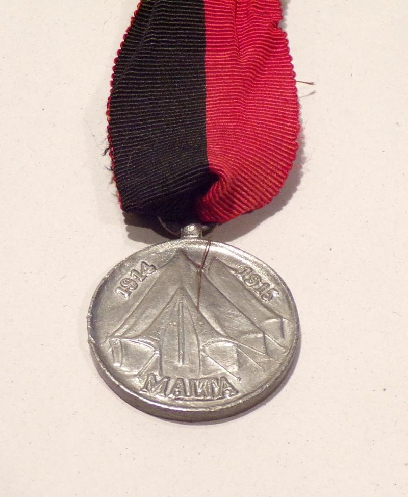 Rare WW1 German Malta 1914-15 POW Medal.