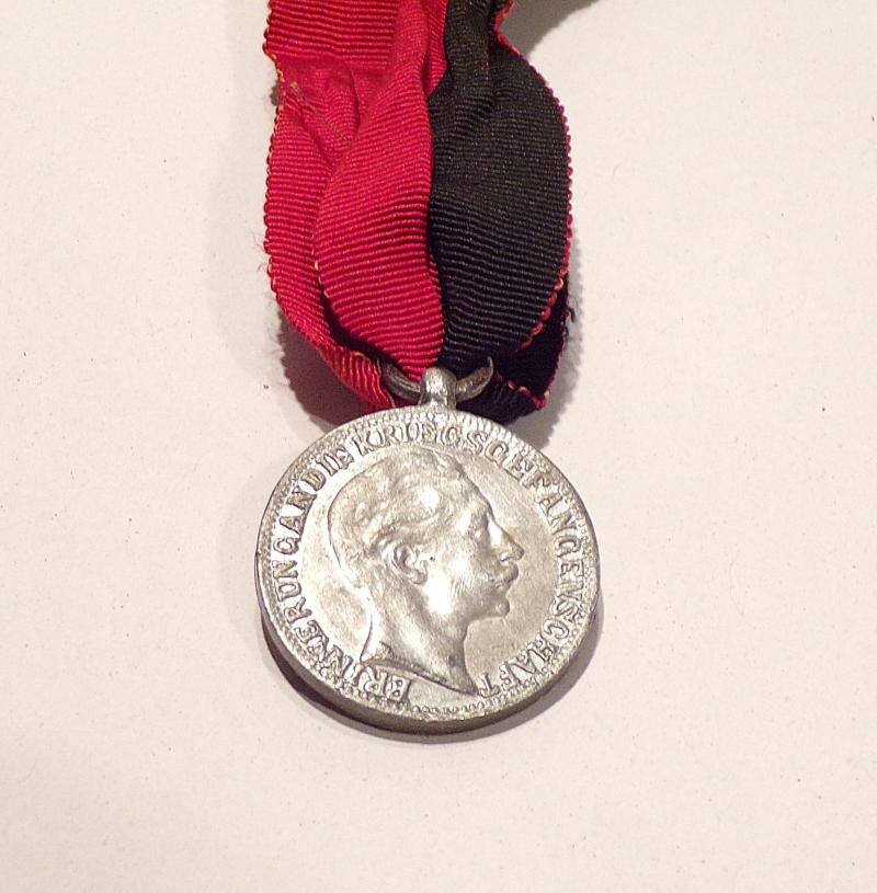 Rare WW1 German Malta 1914-15 POW Medal.