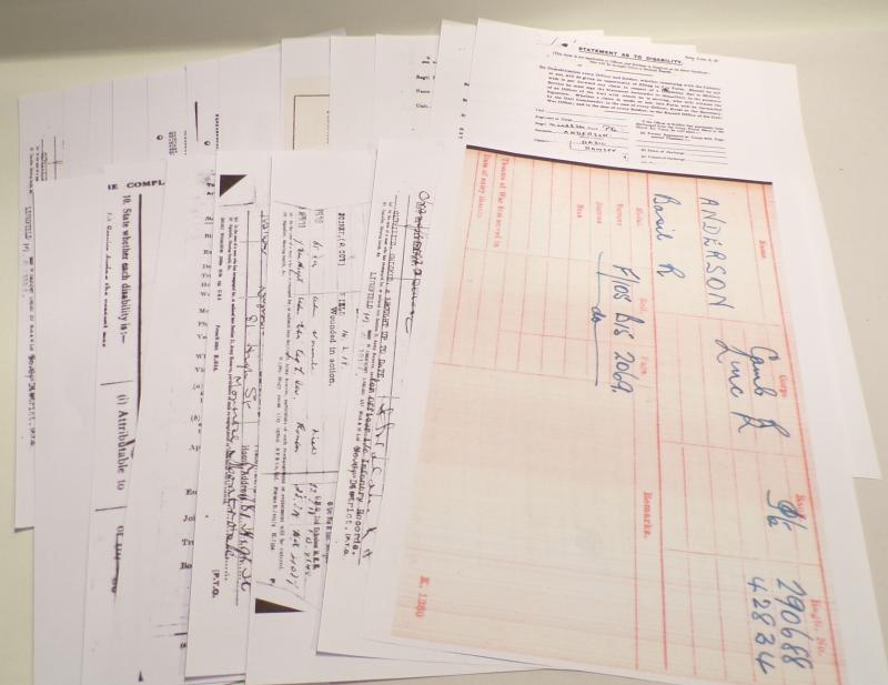 WW1 Medal Pair to Anderson Cambridgeshire Regiment.