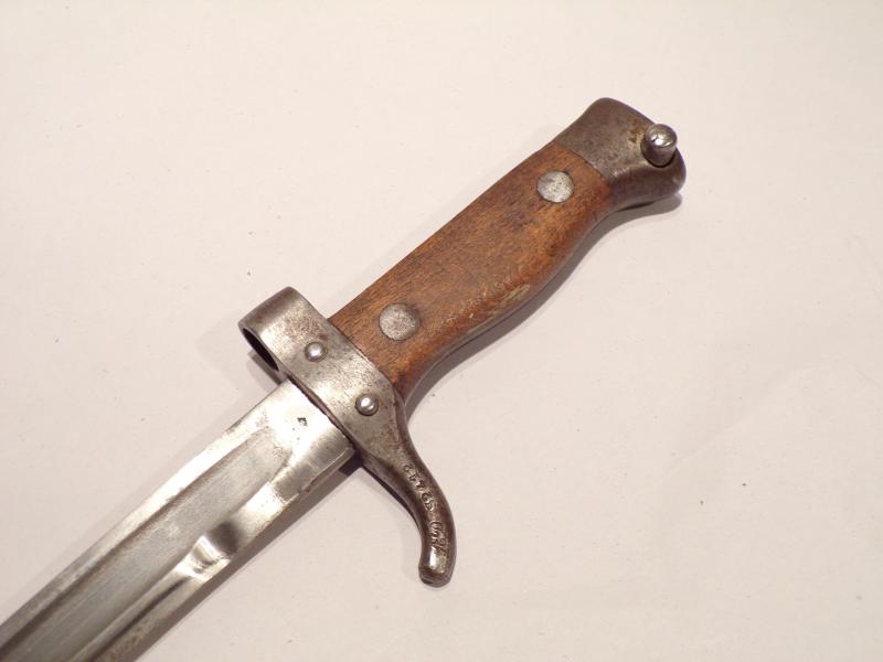 WW1 Era French M1892 Mk2 Mannlicher Berthier Bayonet & Frog.