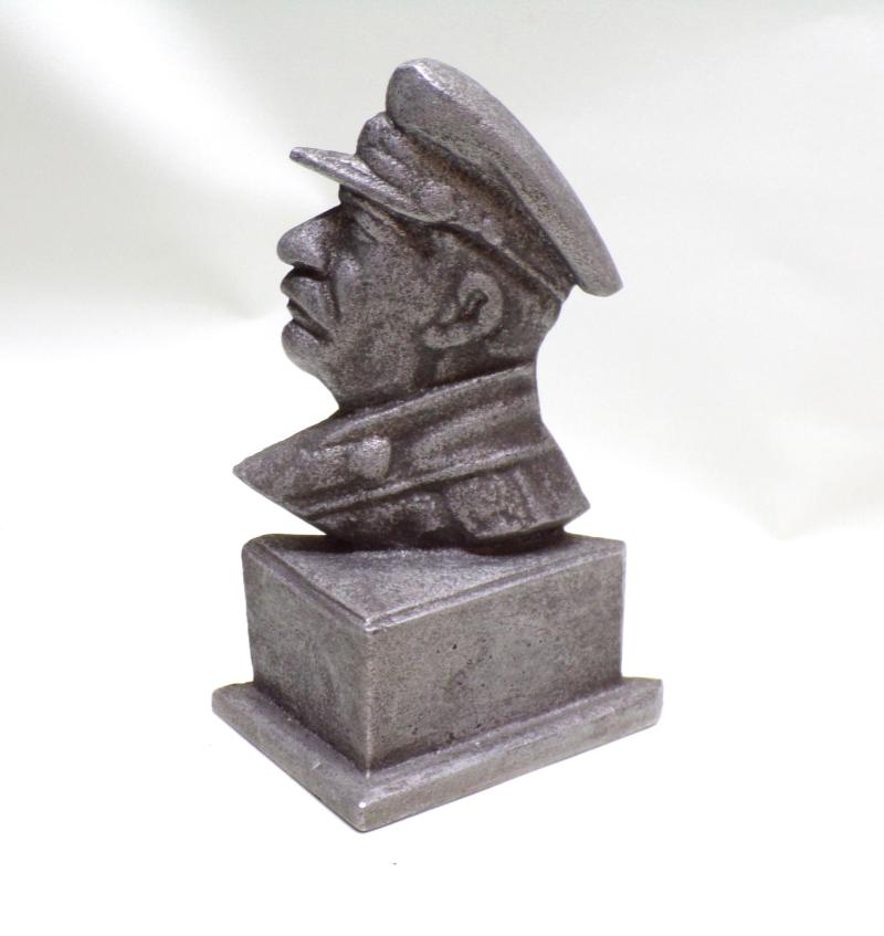 Vintage Soviet Era Desk Top Bust of Joseph Stalin