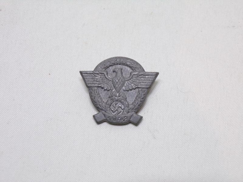WW2 German Police Day Badge.