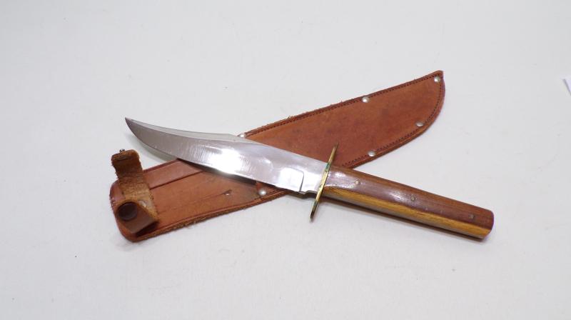 Vintage Bowie Type Knife & Sheath.