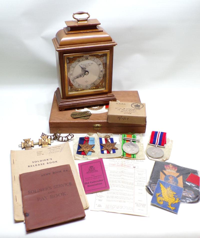 WW2 Group of 4 To Wakefield 5th Wiltshire’s Wounded in Action