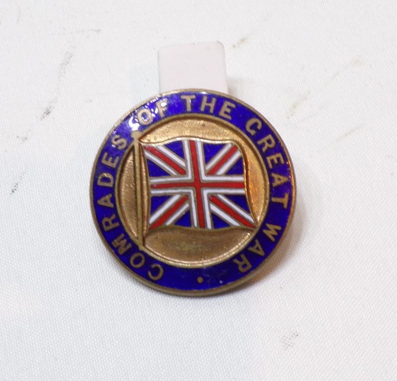 WW1 Era Comrades of the Great War Pin Badge by Gaunt
