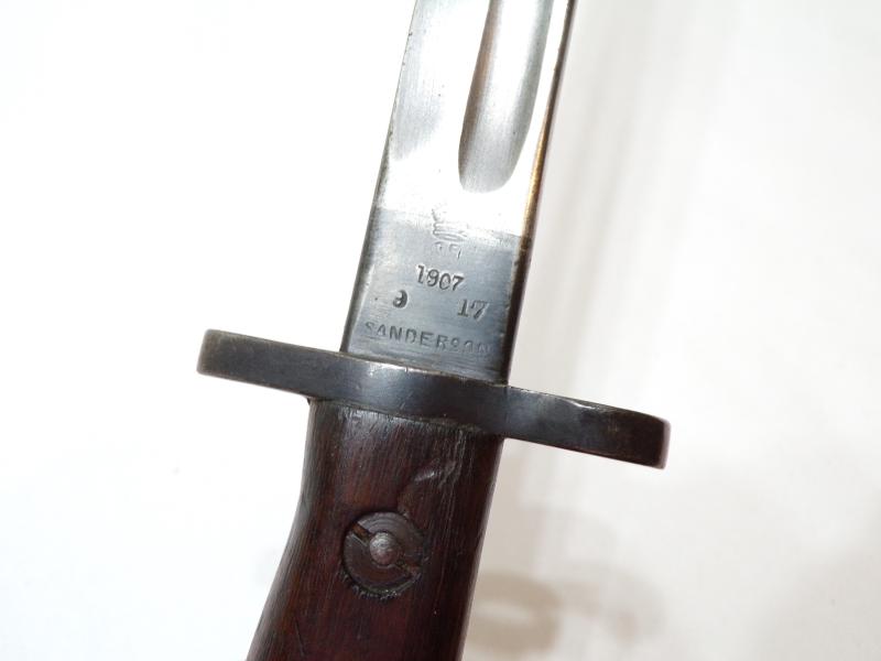 WW1 British 1907 Mk1 SMLE Bayonet by Sanderson.