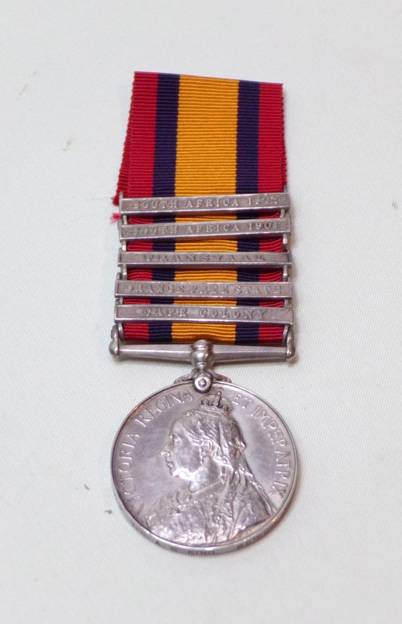 QSA + 5 to King 86th IY Rough Riders. Died of Disease.