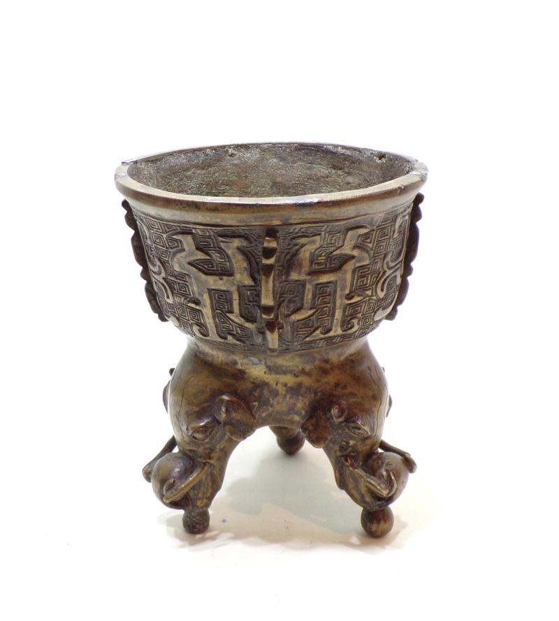 Antique Tibetan Bronze Temple Censer.