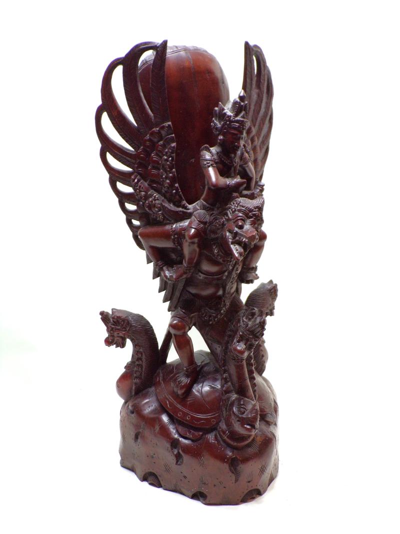 Hindu Carving of Vishnu and Garuda.