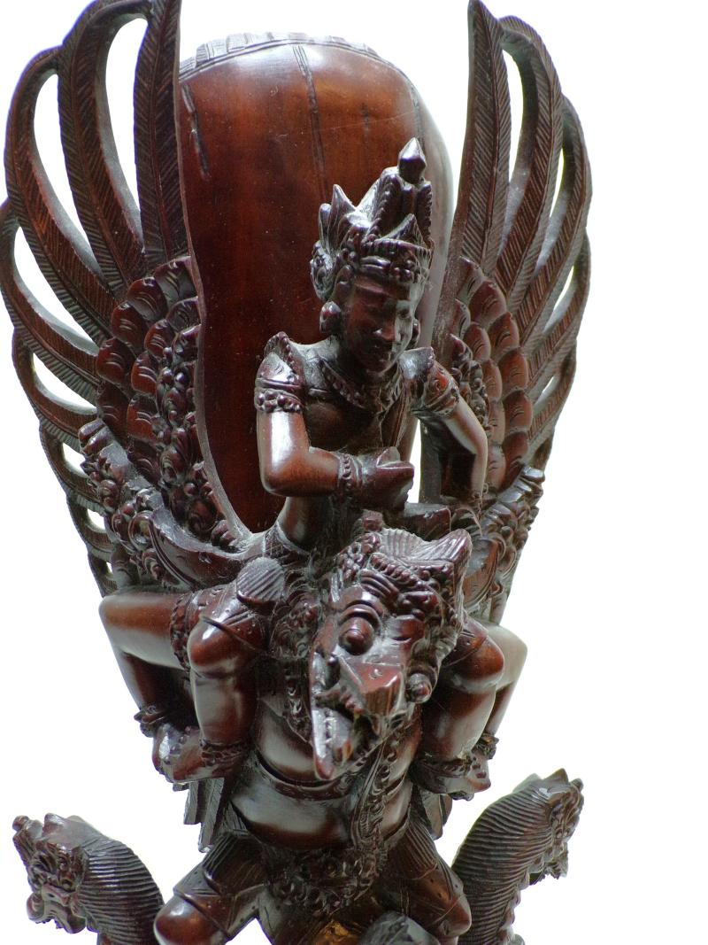 Hindu Carving of Vishnu and Garuda.