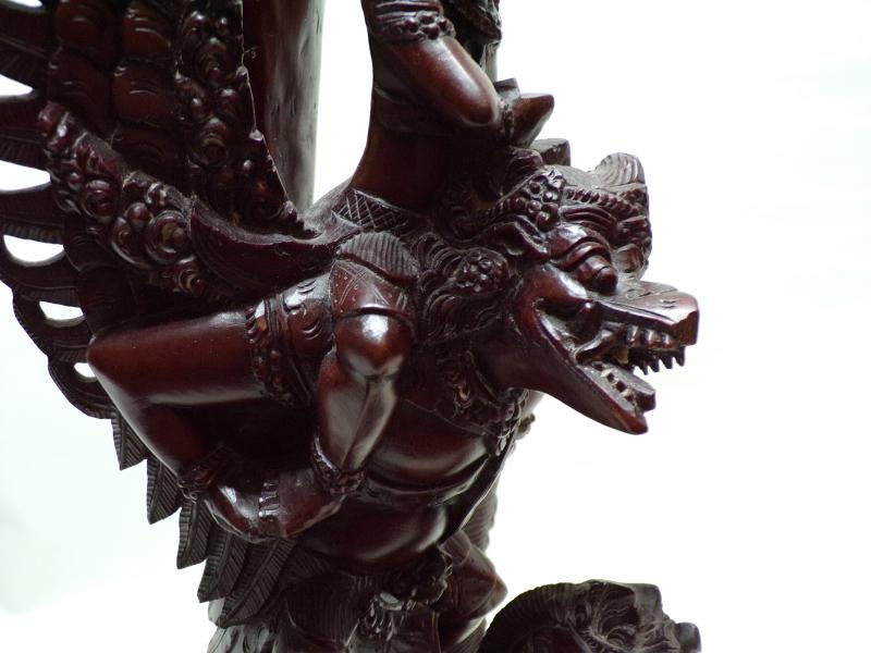 Hindu Carving of Vishnu and Garuda.