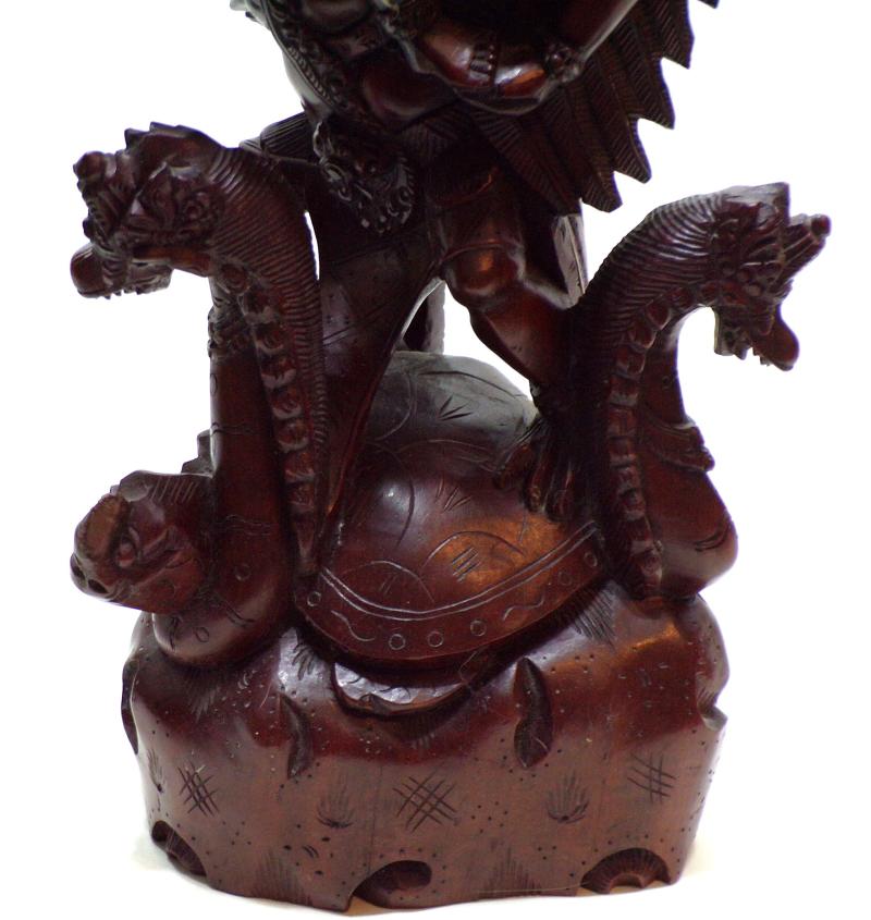 Hindu Carving of Vishnu and Garuda.