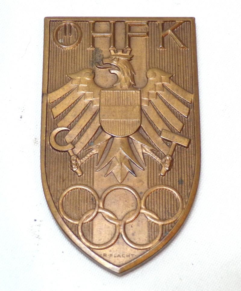 1933 Bronze Youth Sports Shield.