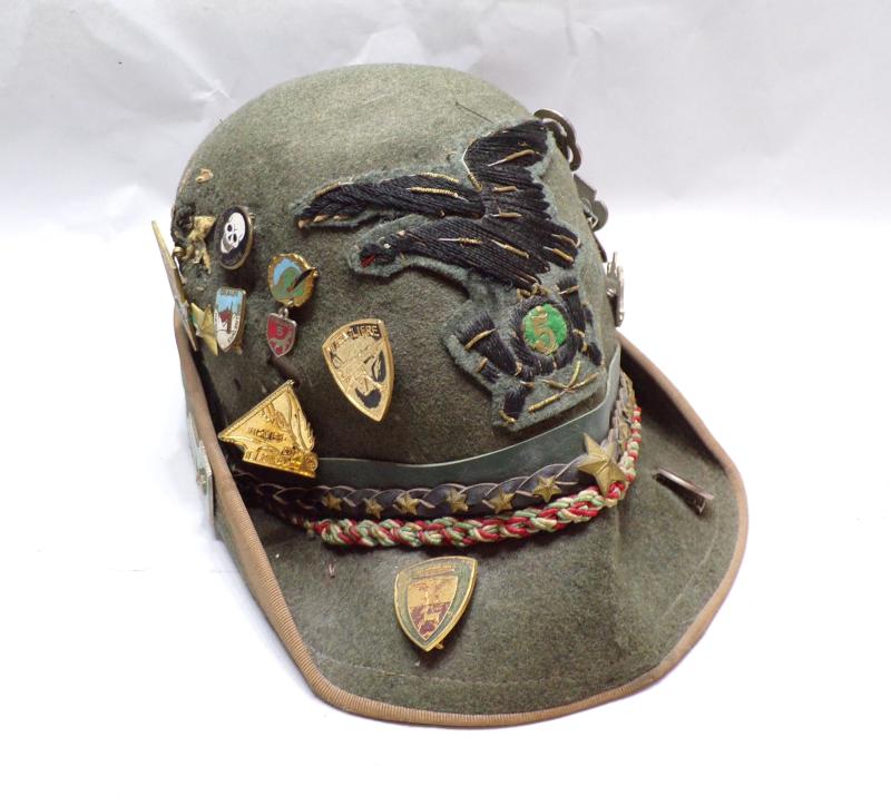 Rare WW2 Era Italian 5th Alpini Regiment Cap.
