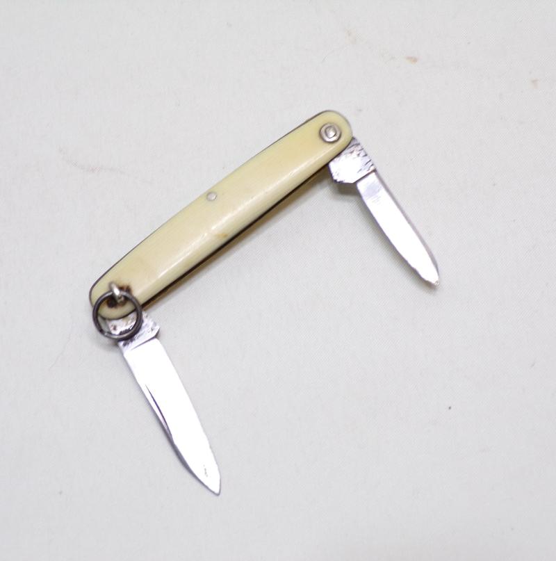 Unusual 2 Blade Folding Knife by Turner.