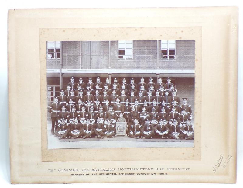 Large Original Photograph ‘H’ Company 2nd Batt Northants Reg