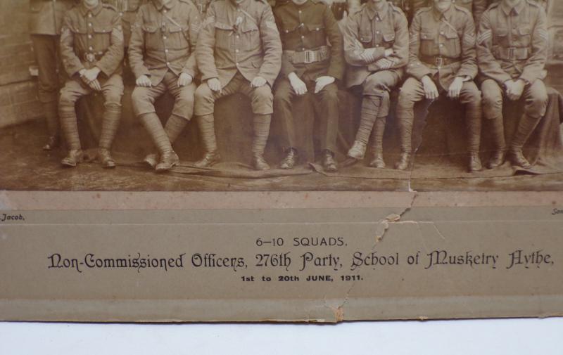 Large Military Photograph Non Com Officers School of Musketry