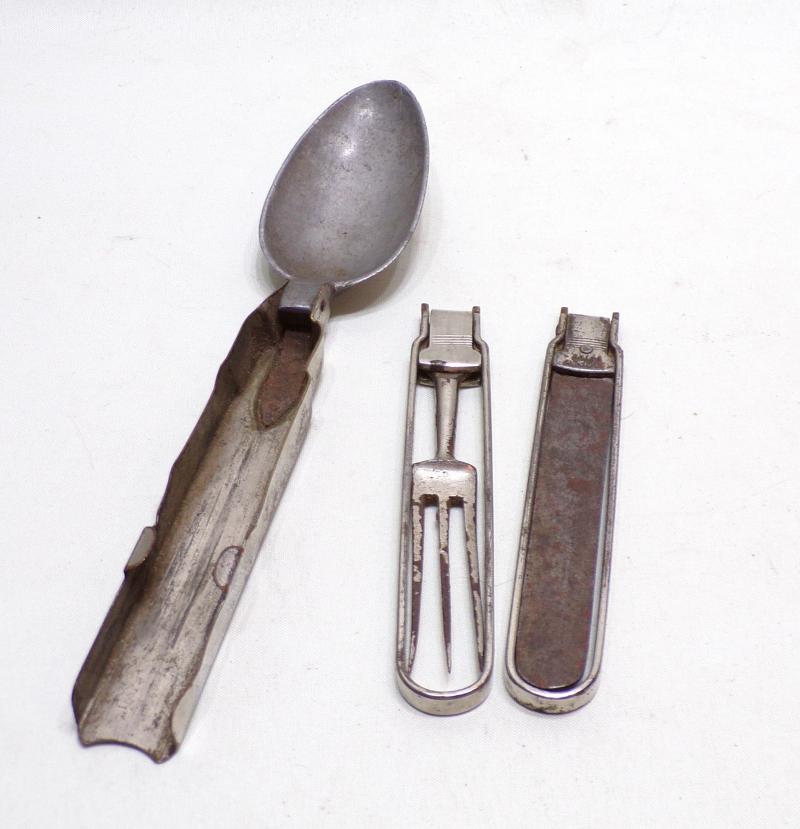Boer War / WW1 Officers Folding Campaign Cutlery