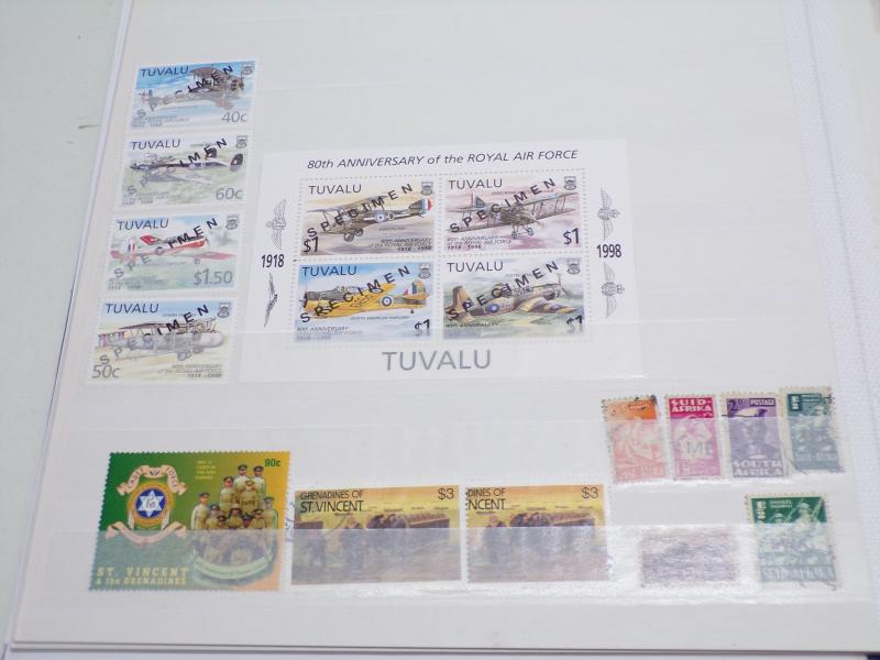 Fine Collection of Military Themed Stamps in a Stock Book